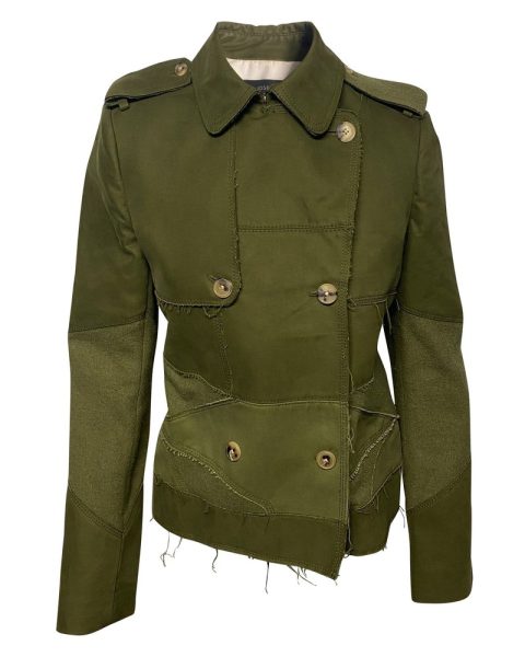 Joseph Patchwork Jacket in Green Cotton 7748770660412