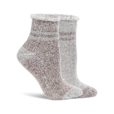 Lemon Women’s 2 Pack Roll Over Cuff Anklet Socks