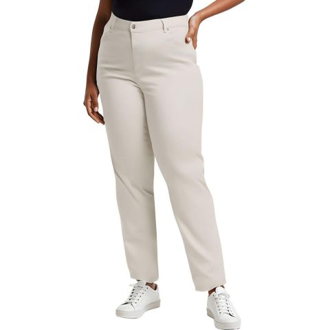 Plus Amanda Stretch Cotton Tapered Leg Jeans