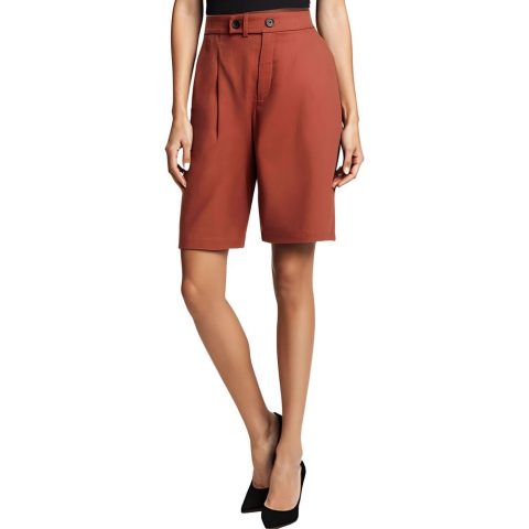 Nico Pleated Linen Bermuda Shorts