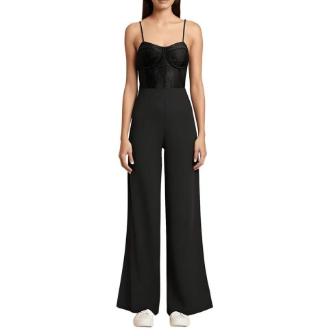 Juniors Corset Seamed Jumpsuit