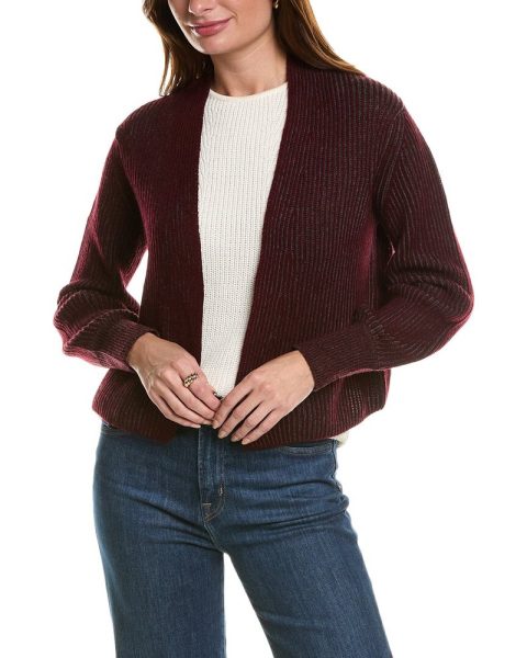Forte Cashmere Plaited Wool & Cashmere-Blend Cardigan 7823849488444
