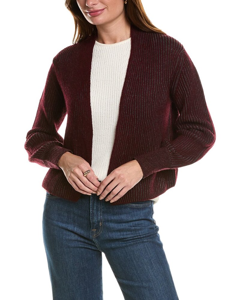 Forte Cashmere Plaited Wool & Cashmere-Blend Cardigan 7823849488444