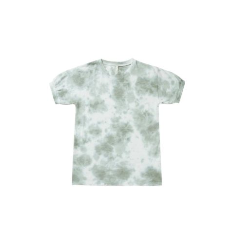 Girls – Jersey Shirt Dress In Aqua Tie-Dye