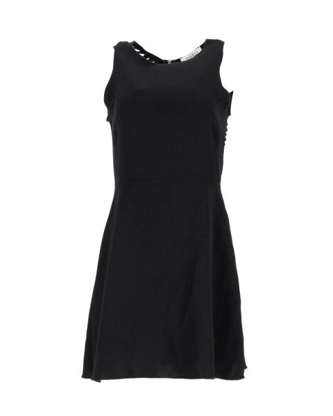 Sandro Cut-Out Back Mini Dress in Black Polyester 7748782063676