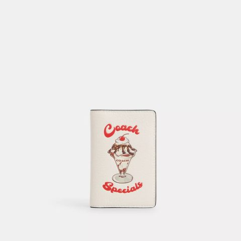 Coach Outlet Id Wallet With Sundae Graphic