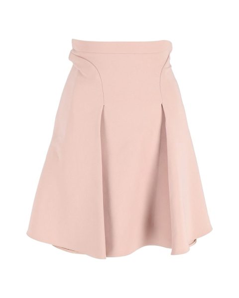 Miu Miu A-Line Skirt in Pink Viscose 7748784029756