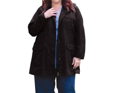 Spencer Long Sleeve Jacket – Plus Size In Black Spencer