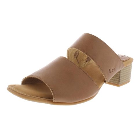 Lyanna Faux Leather Stacked Heel Dress Sandals