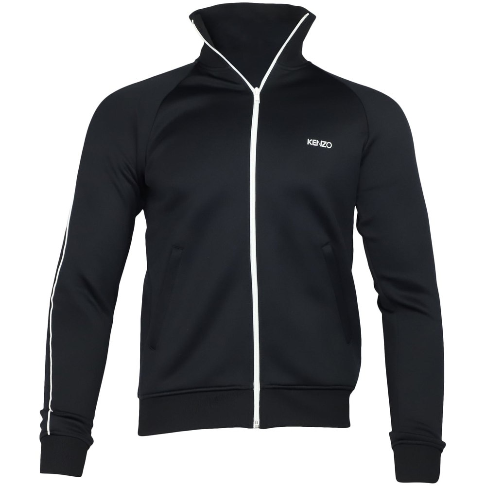 Kenzo Black Logo Track Jacket in Black Polyamide 7748811227196
