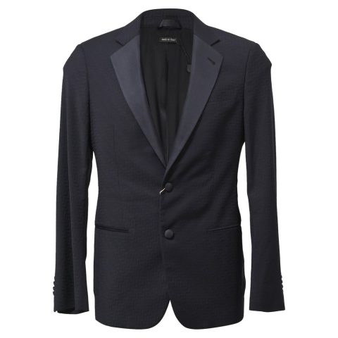 Giorgio Armani Soho Blazer in Navy Blue Wool 7748805132348