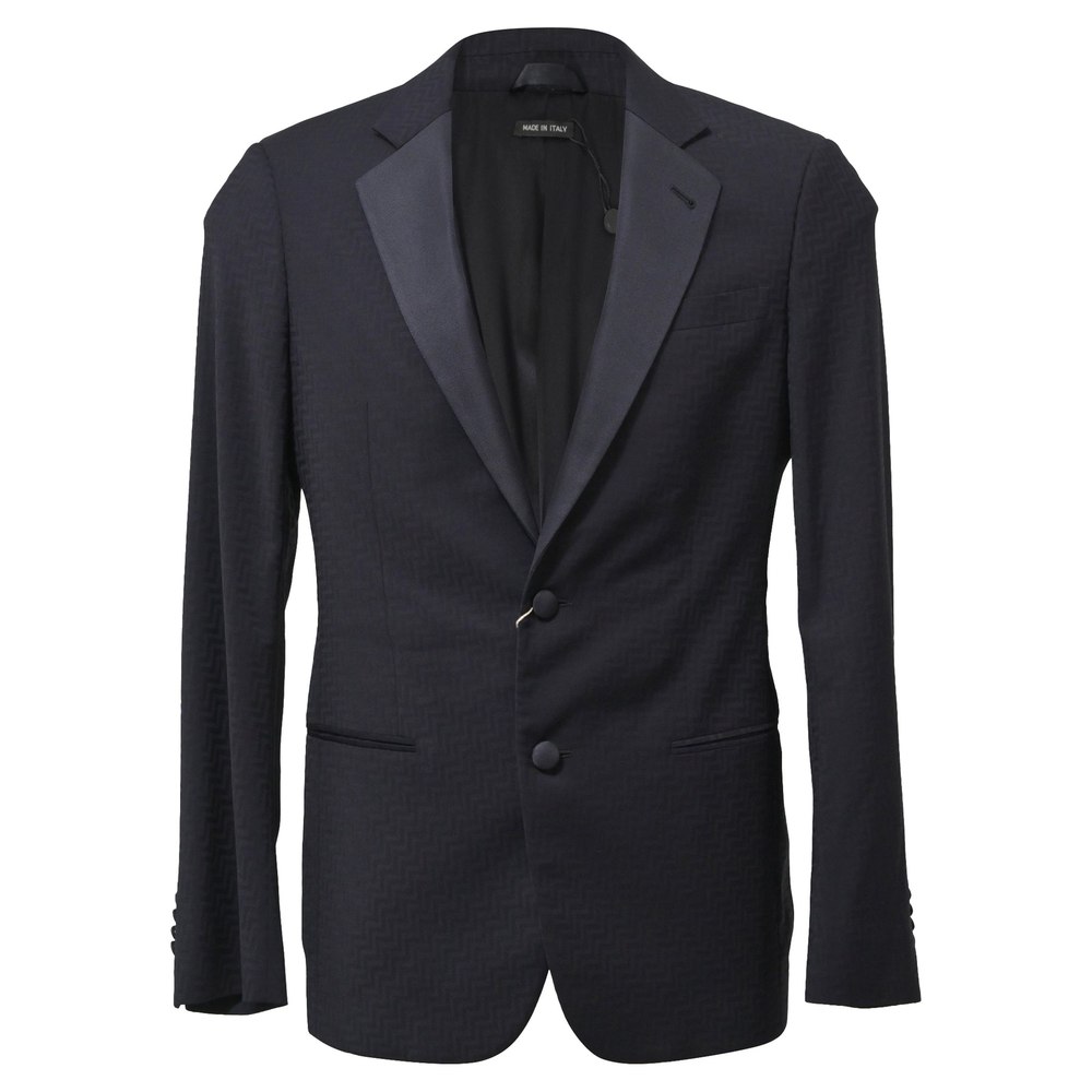 Giorgio Armani Soho Blazer in Navy Blue Wool 7748805132348