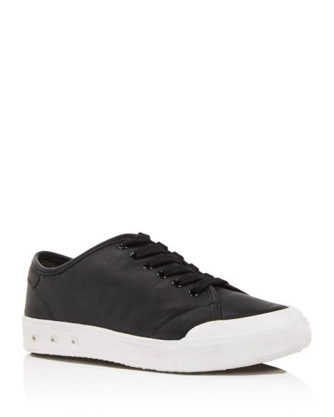 Women’s Standard Issue Leather Sneaker In Black