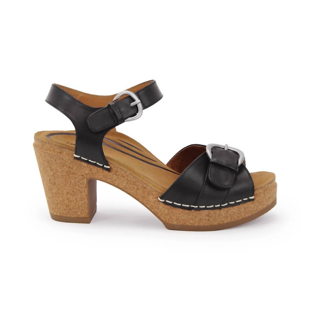 Women’s Tory Open Toe Heels Sandals In Black