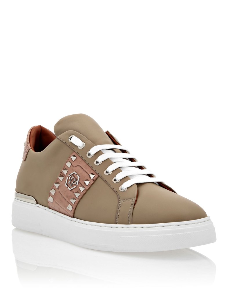 Leather Lo-Top Sneakers The Plein Original TM 7650308325436