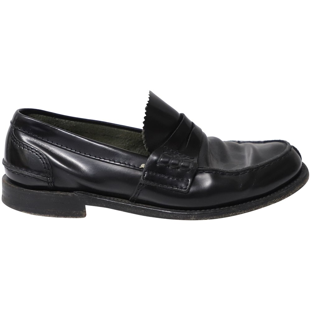 Church’s Tunbridge Bookbinder Fumè Penny Loafer in Black Leather 7748869161020