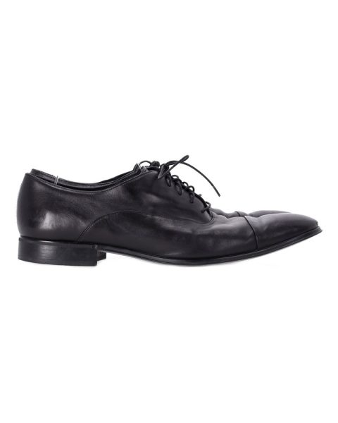 Salvatore Ferragamo Lace-Up Oxfords in Black Leather 7748864147516