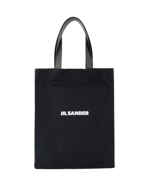Book Tote Shopper Bag – Jil Sander – Cotton – Black 7748877516860