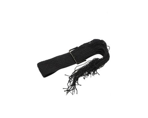 Maison Margiela Woven Tassel Belt in Black Cotton and Linen 7748874862652