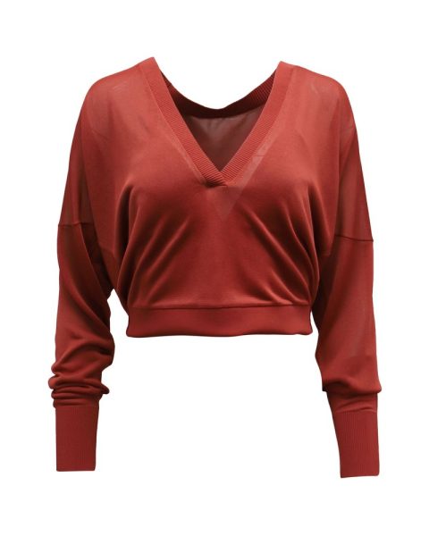 Dion Lee Interlock Double Sweater in Orange Rayon