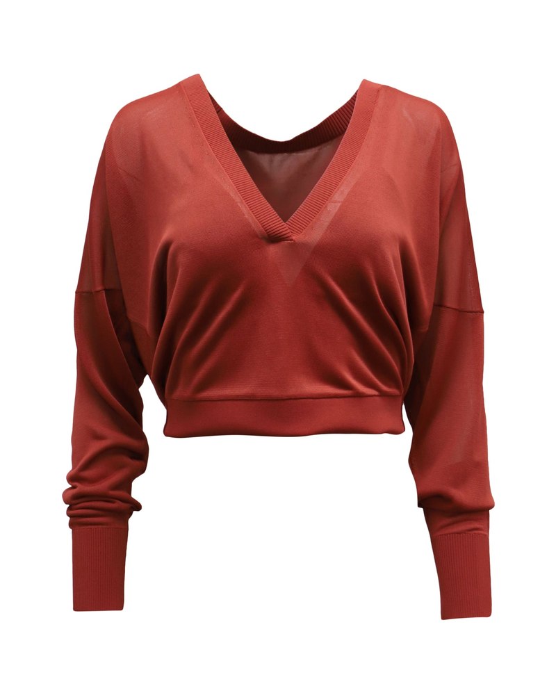 Dion Lee Interlock Double Sweater in Orange Rayon