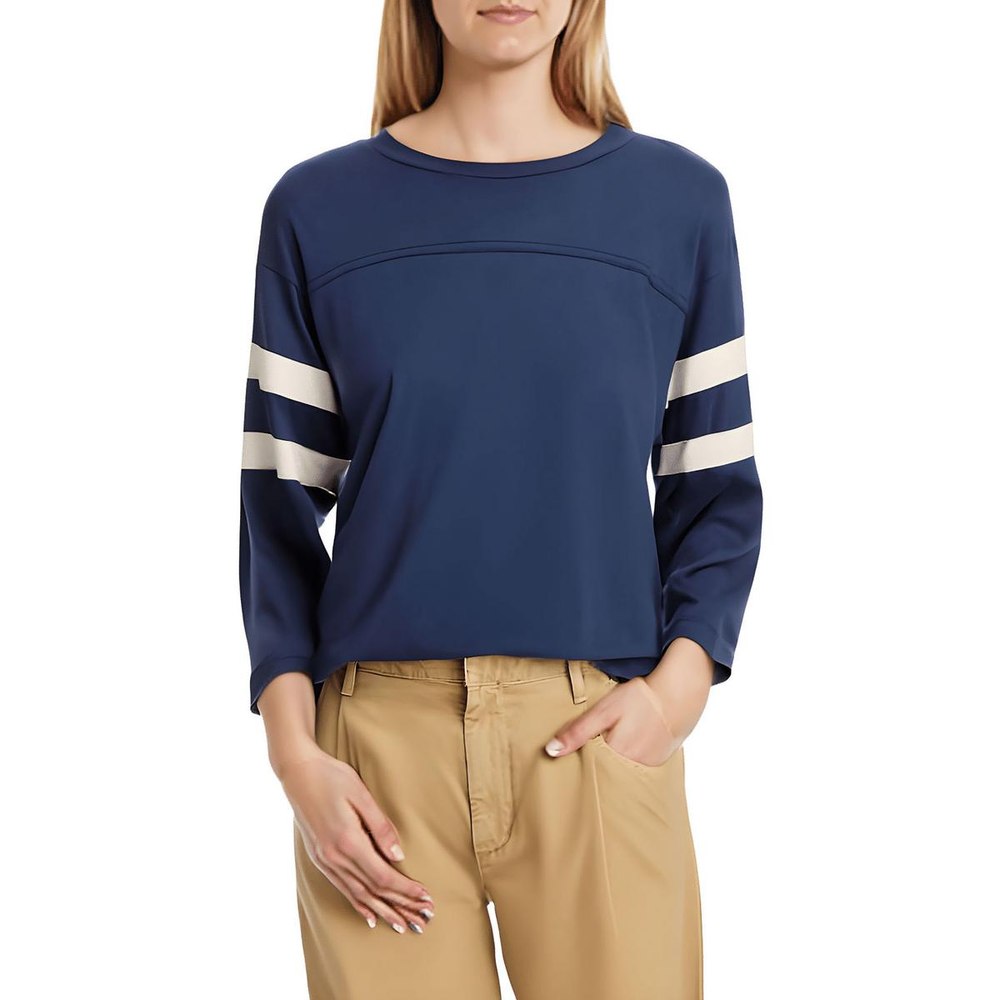 Hart Football T Striped Cotton Pullover Top