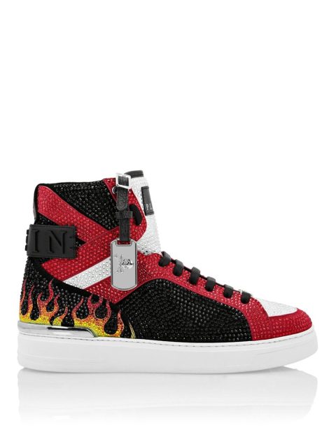 MONEY BEAST Hi-Top crystal Flame