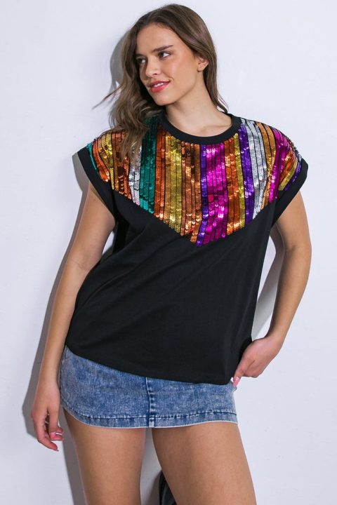 HOW I’M FEELING BLACK KNIT TOP