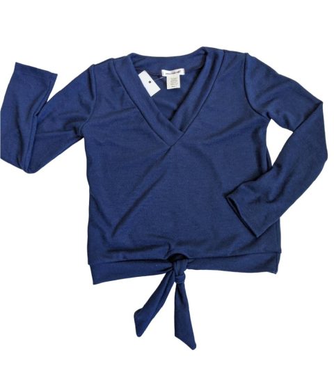 Girls Tween Lightweight Sweaters In Navy