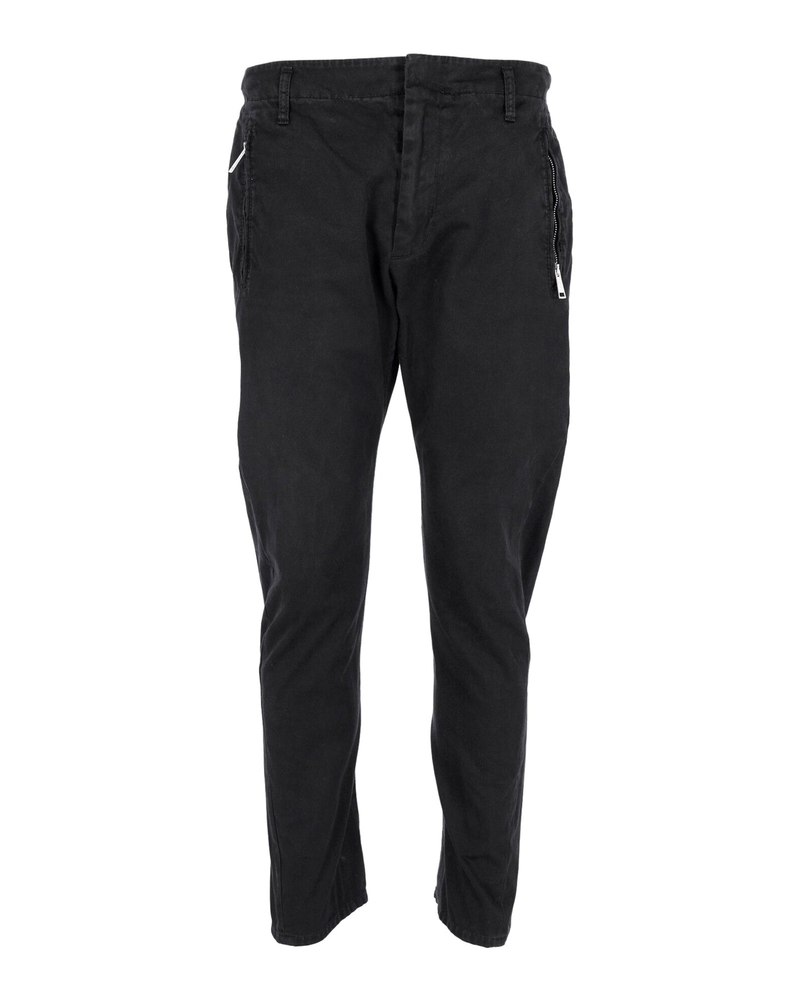 Dsquared2 Zipped Pocket Jeans in Black Cotton 7748911202364