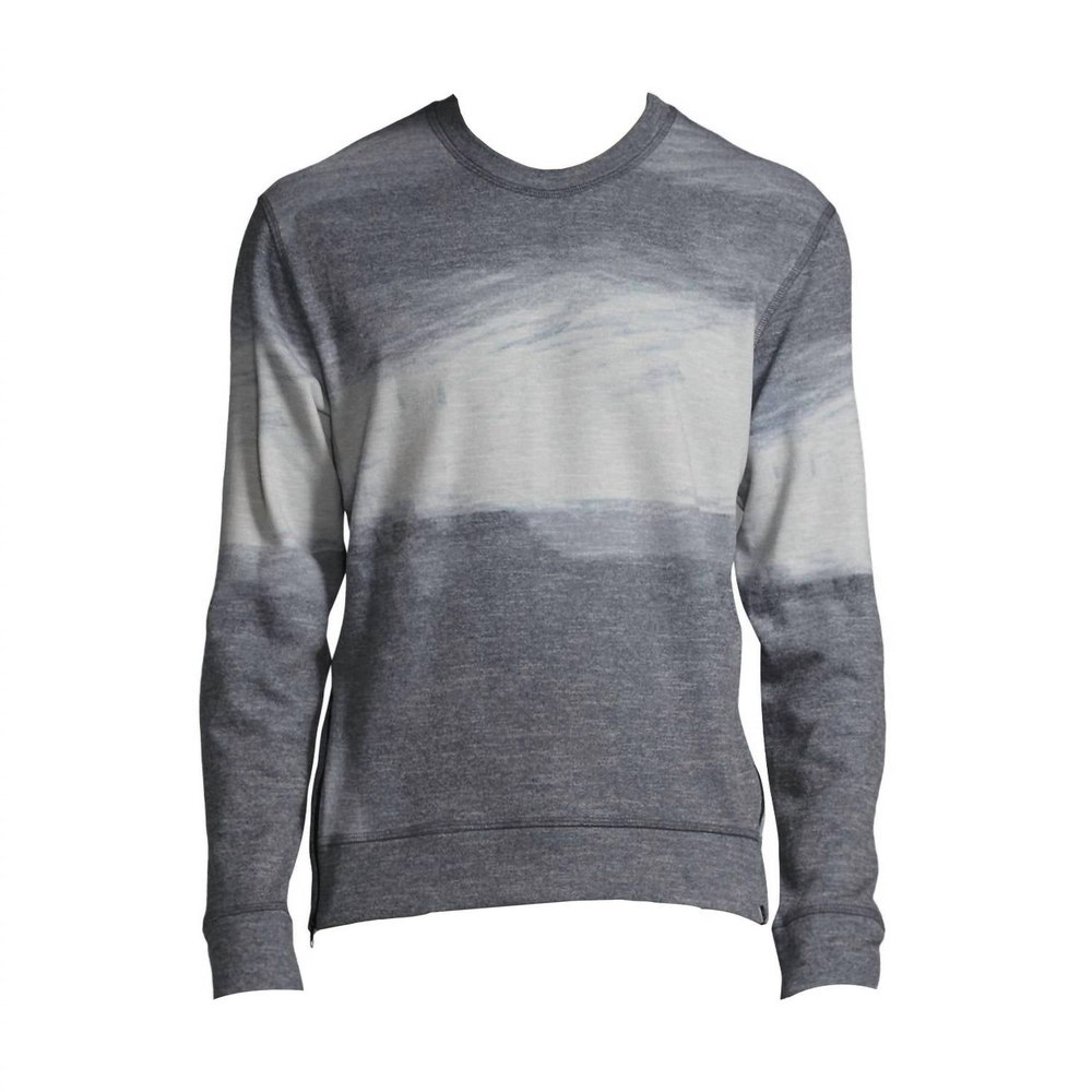 Men’s Print Messer Fleece Sweatshirt In Gray Ombre