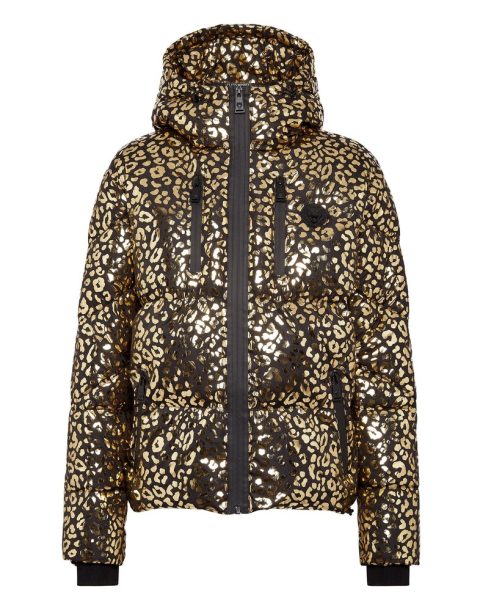 Nylon Puffer Jacket Leopard