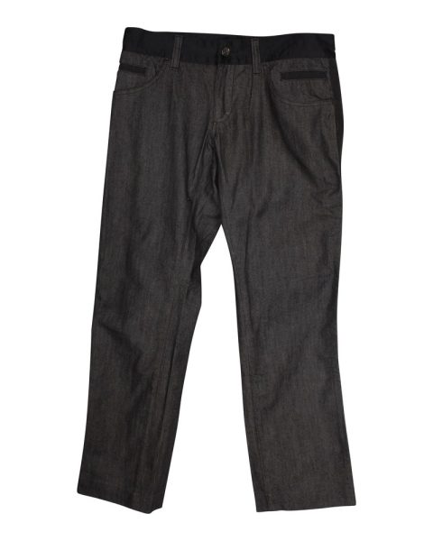 Dolce & Gabbana Straight Jeans in Black Cotton 7748909989948
