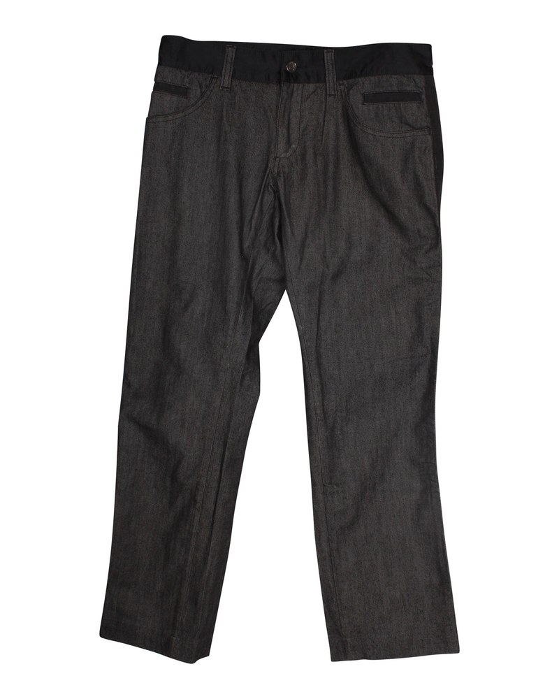Dolce & Gabbana Straight Jeans in Black Cotton 7748909989948