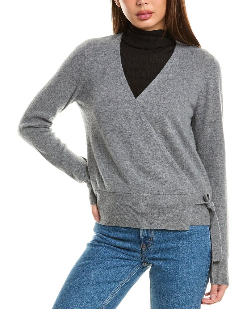 InCashmere Tie-Side Cashmere Cardigan 7823920169020