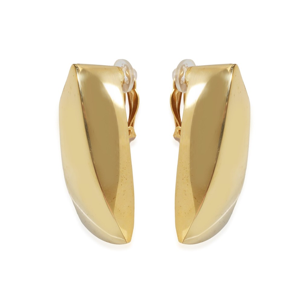 Saint Laurent Comet Triangle Clip-On Earring in Base Metal 7748929683516