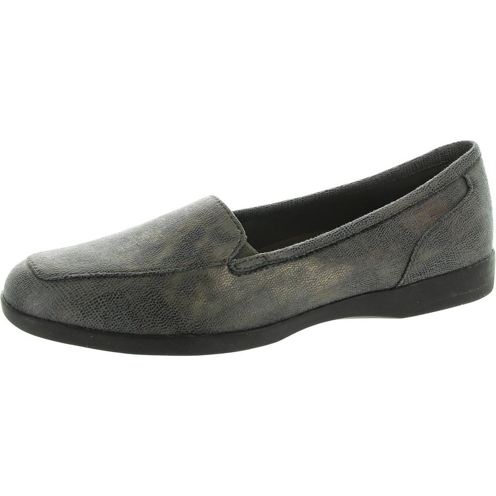 DEVITT18 Cushioned Footbed Faux Leather Loafers