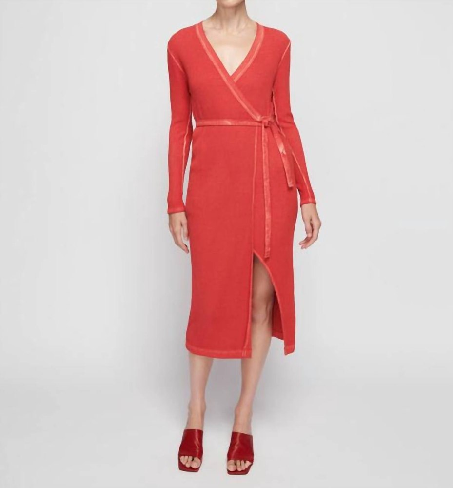 Madera Wrap Dress In Heartbeat 7748936826940