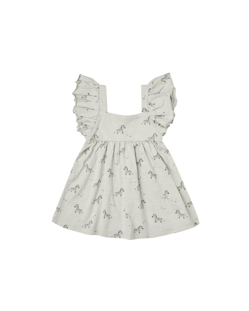 Girls Mariposa Dress In Zebra