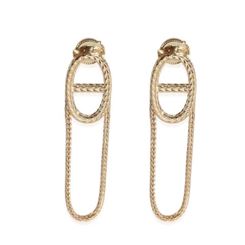 Hermès Chaine d’ancre Danae Earrings in 18K Yellow Gold 7748934533180