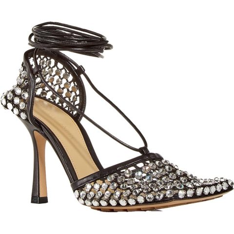 Lace-Up Square Toe Pumps