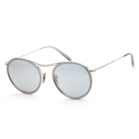 Oliver Peoples Men’s 51mm Brushed Silver Sunglasses
