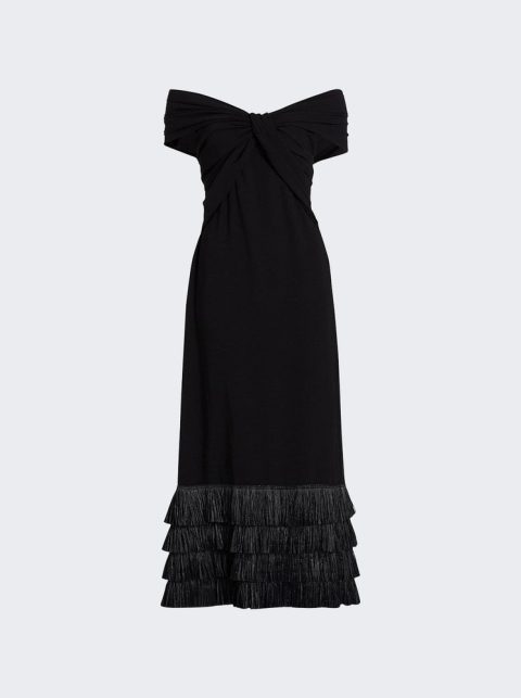The Little Black Fringed Ankle Dress