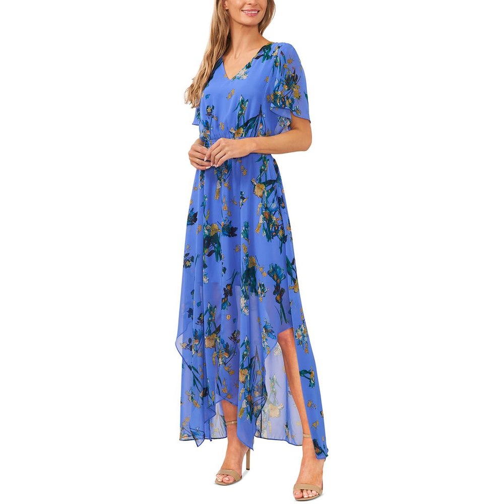 Smocked Long Fit & Flare Dress