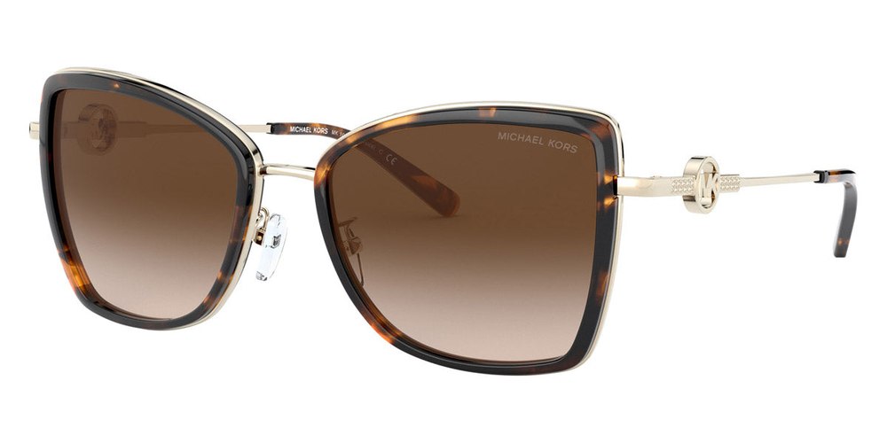 Michael Kors Women’s 55mm Black and Light Gold Sunglasses