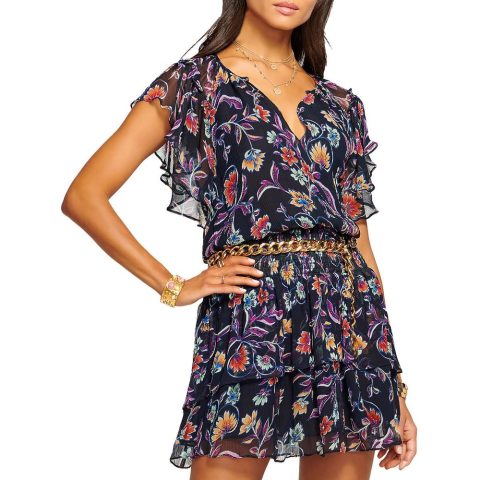 Short Printed Mini Dress