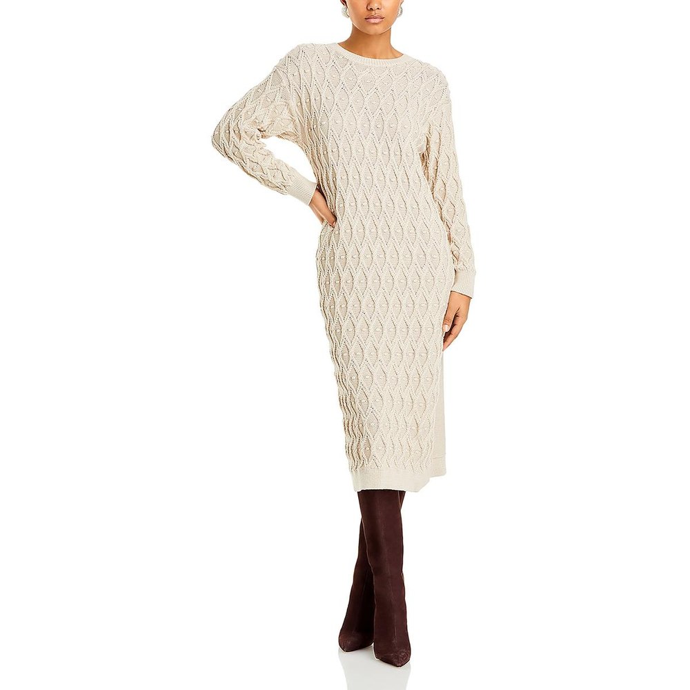 Ruby Textured Midi Sweaterdress