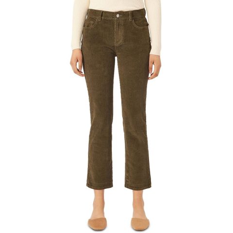 Mid-Rise Cropped Flared Jeans