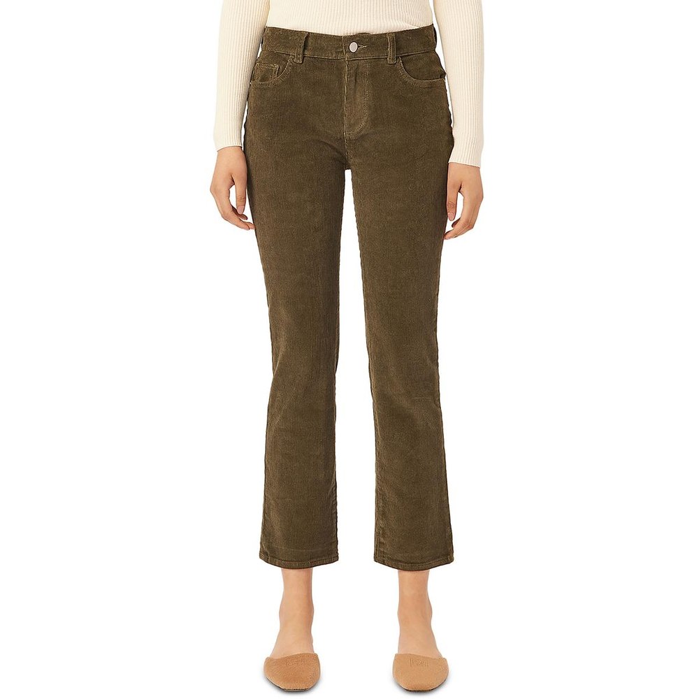 Mid-Rise Cropped Flared Jeans