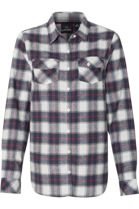 Burnside Women´s Yarn-Dyed Long Sleeve Flannel Shirt 7824345694268